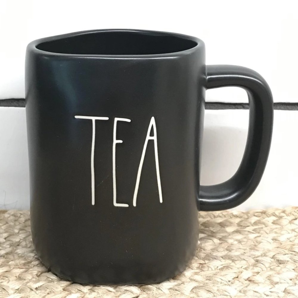 Rae Dunn "Tea" Black Mug